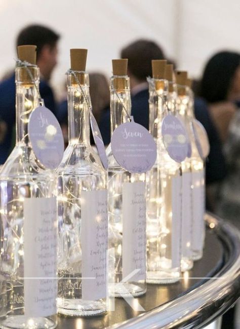recycler bouteilles de vin pour décoration table mariage