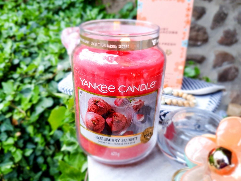 bougie parfumée sorbet aux fraises des bois Yankee Candle
