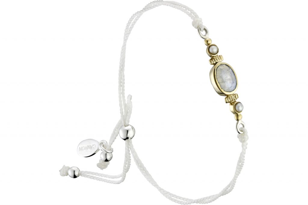 bracelet cordon perle de lune Canyon