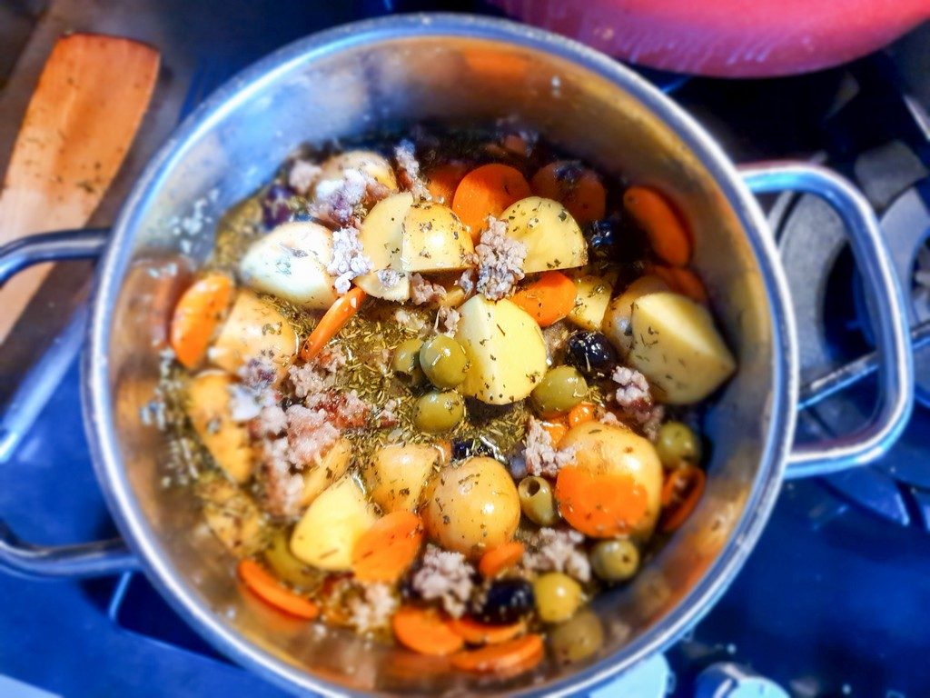 recette Quitoque : mijoté de porc aux olives