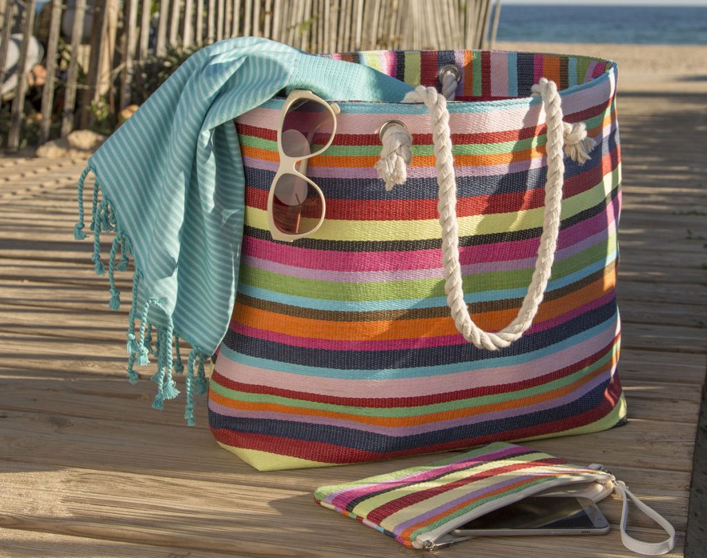 Grand Cabas Plage Paille Femme – Fourre-Tout Léger Shopping Vacances