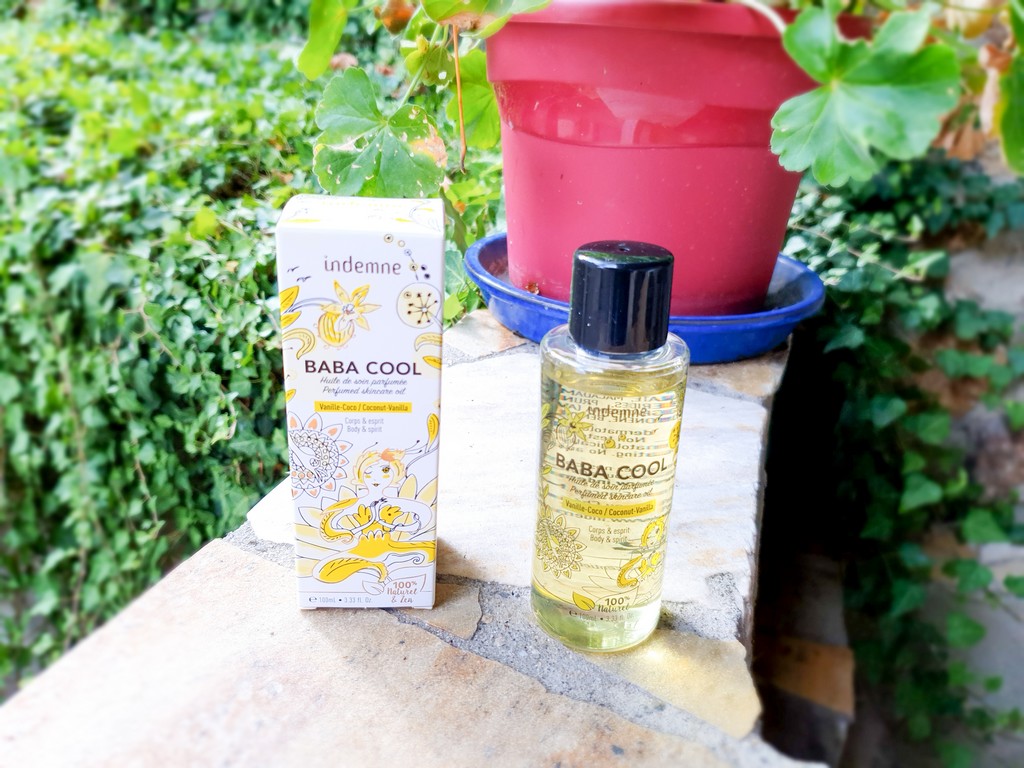 test et avis huile de soin parfumée Vanille Coco Baba Cool Indemne