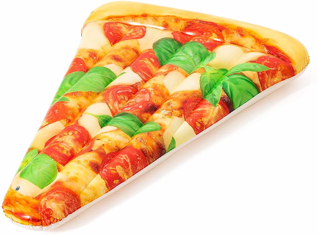 matelas gonflable en forme de part de pizza