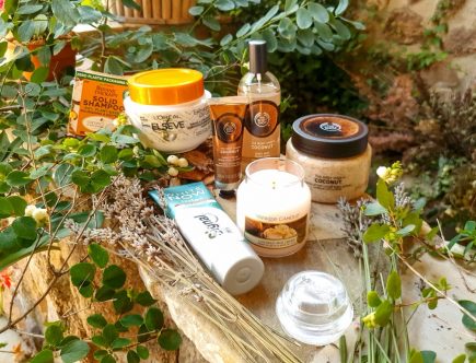 sélection de produits senteur noix de coco