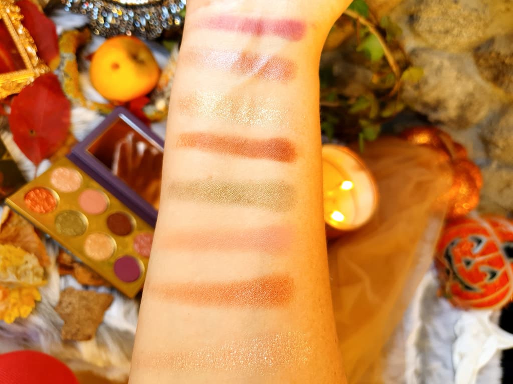 swatches palette de maquillage Tempting Fate Mac Cosmetics