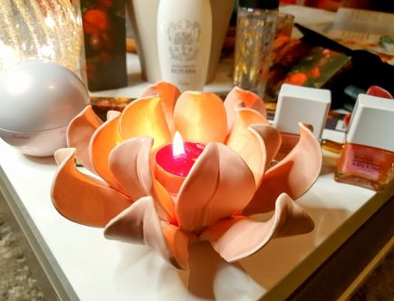photophore en forme de fleur