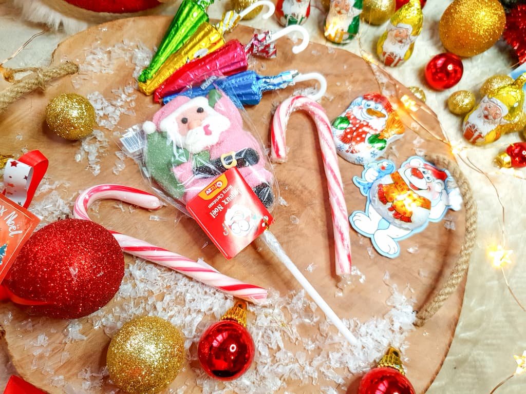 sucettes de Noël guimauve
