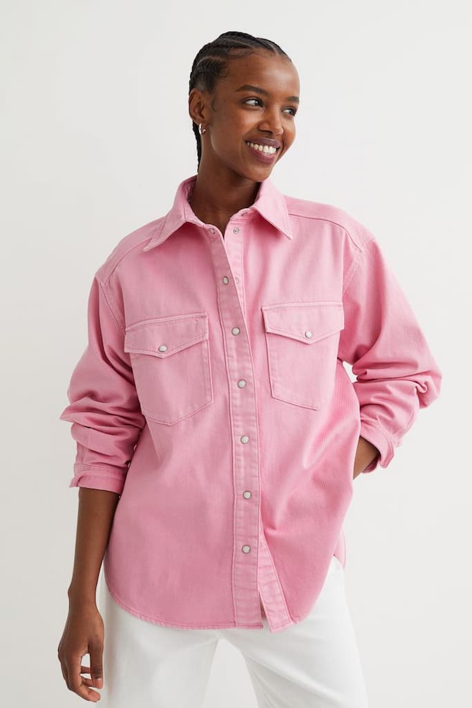 chemise femme rose