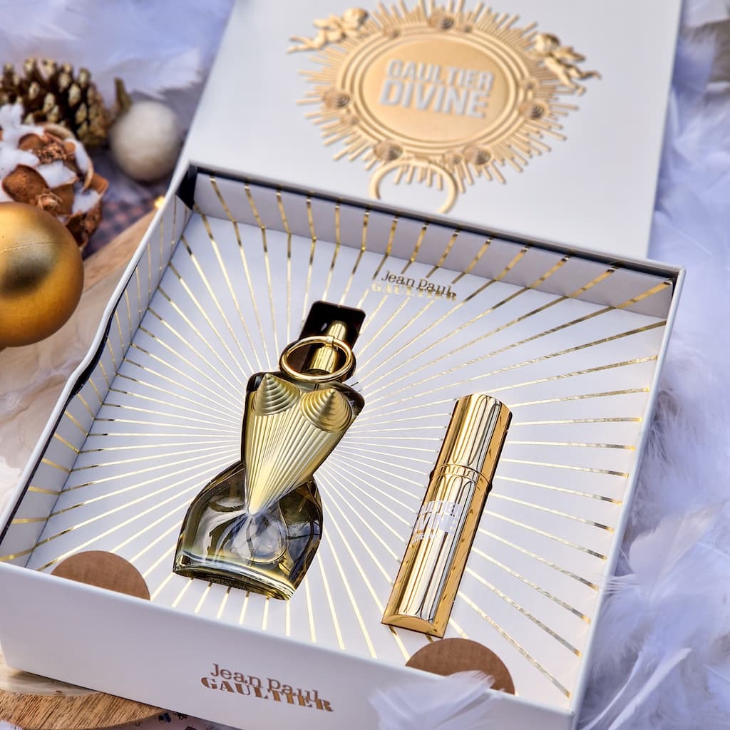 Le coffret cadeau parfum femme Gaultier Divine Jean Paul Gaultier