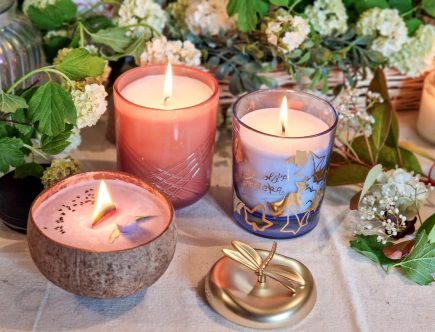3 bougies aux parfums envoûtants