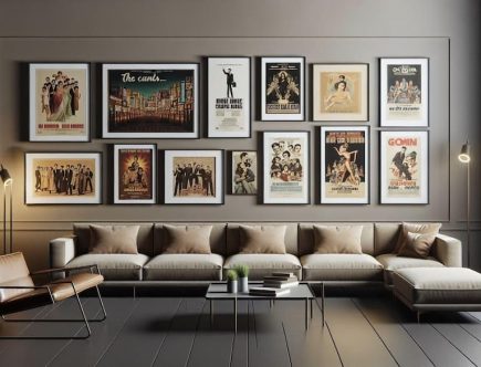 L'art des affiches et la décoration intérieure