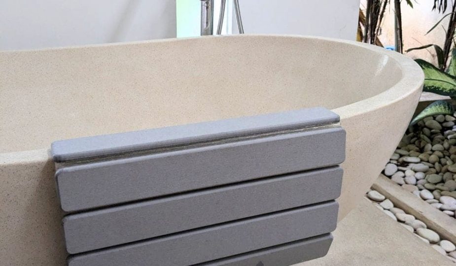 Le tapis de bain en diatomite super absorbant, anti-dérapant et rétractable Moonstone