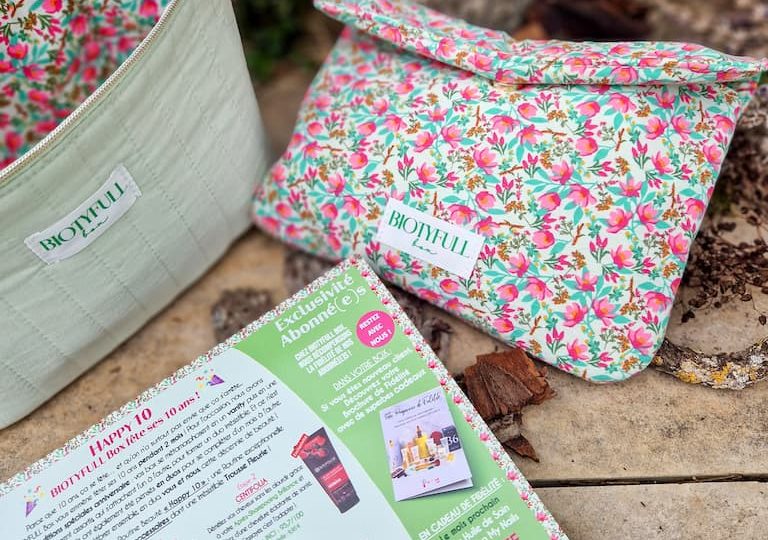 BIOTYFULL Box « Happy 10 » la Trousse Fleurie Collector qui prolonge la fête !