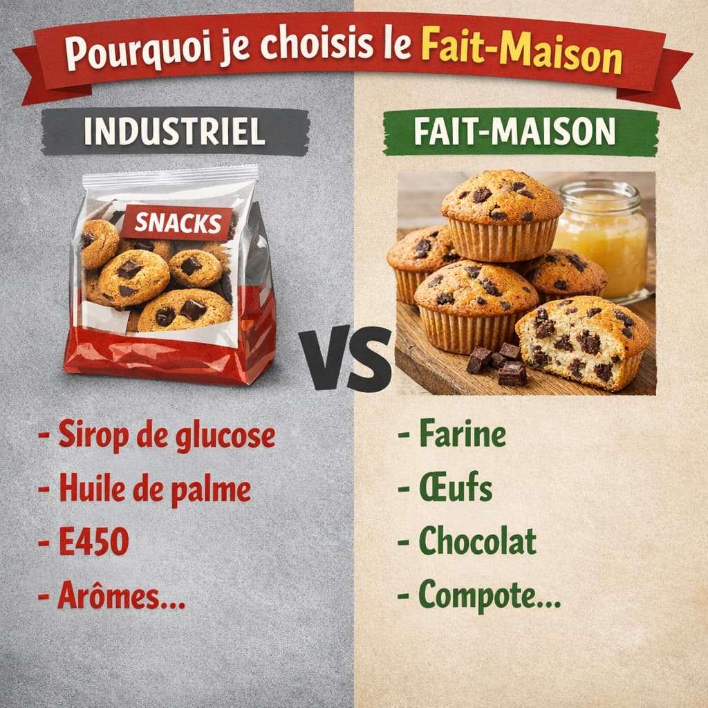 Gâteaux industriels c'est fini ! (pourquoi je passe au fait-maison gourmand & sain)