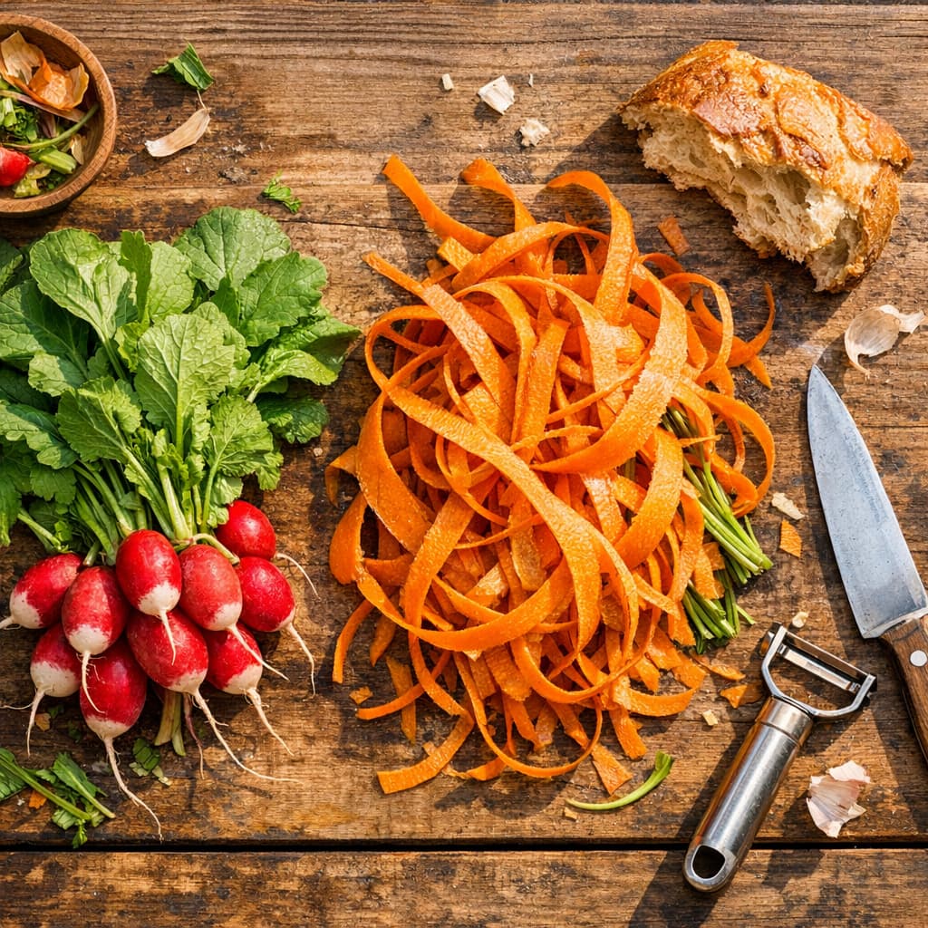 Ne jetez plus rien ! Mes recettes bluffantes pour cuisiner épluchures, fanes et restes (zéro gaspi, maxi goût !)