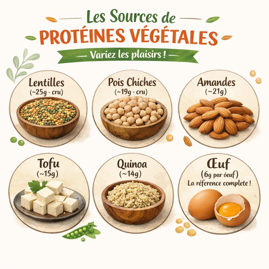 les sources de protéines végétales