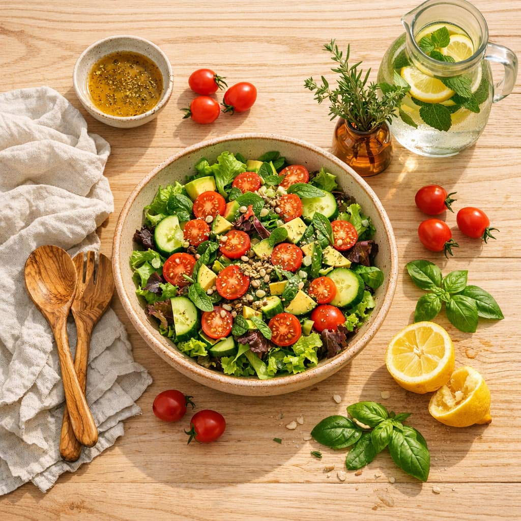 recettes sans cuisson été salade fraîche cuisine facile