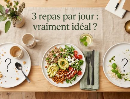 trois assiettes repas journée rythme alimentaire