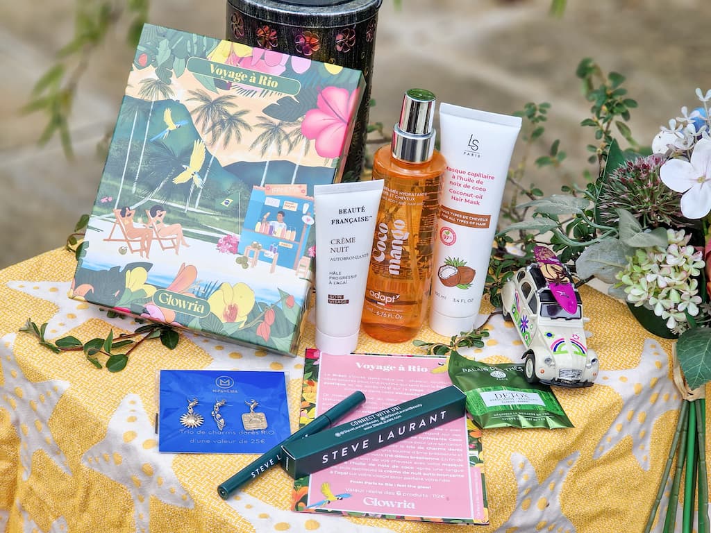 Glowria mai 2026 soleil, noix de coco et ambiance tropicale avec la sublime box Voyage à Rio