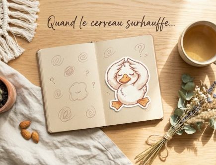 surchauffe mentale angoisse ruminations style boho canard mascotte