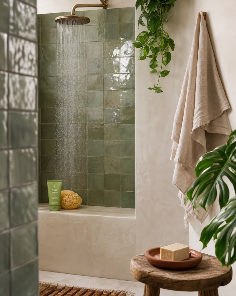 prendre une douche fraîche