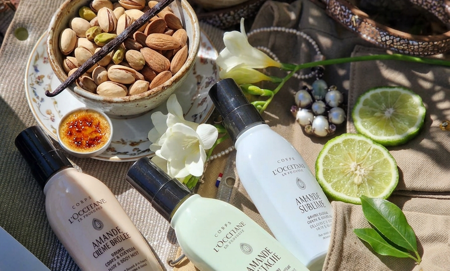 J’ai testé les 3 nouvelles brumes à l’amande de L’Occitane mon verdict gourmand