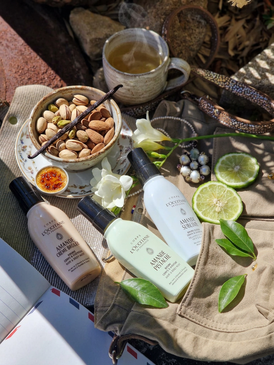 J’ai testé les 3 nouvelles brumes à l’amande de L’Occitane mon verdict gourmand